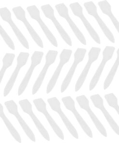 Healvian 200 Pièces Spatules de Beauté Transparentes pour Masques Faciaux Outils Pratiques pour Application de Crèmes et Masques Cosmétiques pour Soins Diy Maquillage