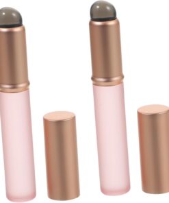 2pièces Lot De Pinceaux à Lèvres Portables Pour Femme Applicateurs De Gloss Crème Outils De Maquillage