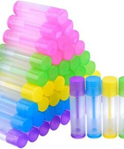 VOSAREA Lot de 100 Tubes de Rouge à Lèvres Vides en Pp 5g, Adaptés pour Gloss à Lèvres Faits Maison, pour DIY Cosmétique et Usage Féminin