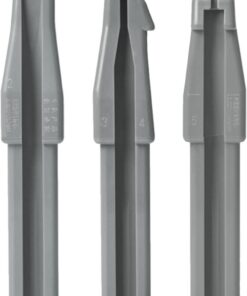 STOBAZA Outil Taille-crayon Bec de Canard en Plastique Lot de 3 Gris pour Sourcils et Lèvres, Accessoire Maquillage Compact et Léger, Aide Maquillage Précis et Facile à Transporter