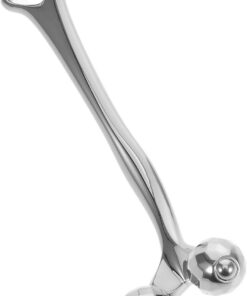 ULTECHNOVO Outil de Massage du Visage à Double Rouleau Métallique Argenté, Masseur Facial Liftant pour Cou et Peau du Visage, Appareil Manuel Portable pour Soin Quotidien et Relaxation