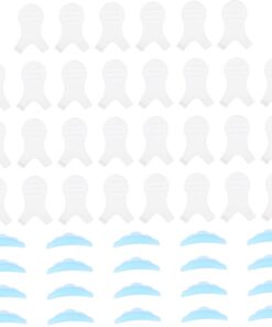 Pinceau pour Permanente de Cils en Silicone avec Joints 50 Pièces | Outils Légers pour Rehaussement, Usage Salon ou Maison, Effet Naturel, Accessoires pour Cils
