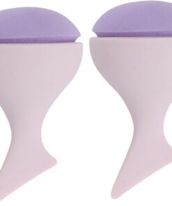 VICASKY 2pièces Houppettes à Poudre pour Femme Accessoires de Maquillage Outils de Maquillage Coussins à Houppettes Souples Application Précise