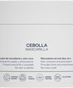 VALQUER Masque Capillaire à l’Oignon | Sans Odeur | 300 ml | Hydratation et Nutrition | Brillance et Douceur pour Tous Types de Cheveux | Huile de Macadamia et Aloe Vera