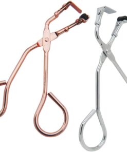 Recourbe-cils de Maquillage 2 Pièces en Métal et Silicone, Pince Manuelle | Résistance à L’usure, sans Pincement ni Traction, Lot de 2, Accessoire Beauté pour Femme