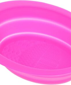 Healeved 2pièces Tapis De Nettoyage Silicone Pour Pinceaux Maquillage Mat Éponge Pliable Et Imperméable Outil De Nettoyage Pratique Pour Brosse De Maquillage