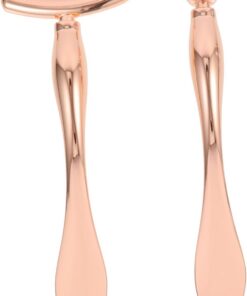 Lot de 2 Rouleaux Oculaires en Alliage de Zinc en T, Format Compact | Soin du Contour, Aide à L’absorption des Crèmes, Accessoire Beauté pour Femmes