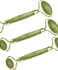 Healvian 3pièces Massage Pour Visage Jade Outil De Soin Peau Masseur Facial Portable