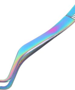 Pince à Épiler les Cils Outil Applicateur D'extensions de Cils en Acier Inoxydable Peigne Intégré Facile à Nettoyer, pour Usage Maquillage
