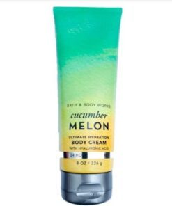 Bath & Body Works Ultimate Hydration Crème corporelle hydratante au concombre et au melon pour femme, 225 ml (concombre et melon)