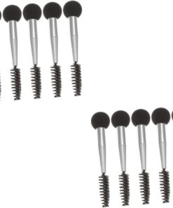 Healeved 12pièces Pinceaux De Maquillage à Double Tête Éponge De Maquillage Pour Fond De Teint Blush Et Mascara Outils De Pour Sourcils Et Yeux