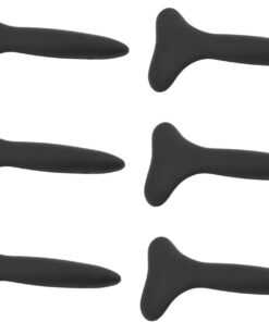 Brosse à Sourcils en Silicone Noire 6 Pièces, Outil Maquillage | Lot de 6, Peigne Lisseur pour Débutantes, Usage Sûr pour Femmes et Filles