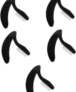 Healeved 5pièces Peigne à Acier Outil De Séparation Et Brosse à Sourcils Portable Pour Maquillage Parfait Pour Salon Et Usage Personnel