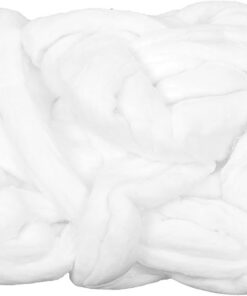 Healeved Bobines de Coton Blanc pour Coiffure en Salon, Bandes de Coton Douces et Confortables pour Permanente, Design Facile à Utiliser pour Soins Capillaires Professionnels