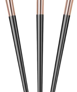 Healeved Pinceau Eye Liner Biseauté, Outil Eyeliner en Nylon, Prise Confortable, Tracé Précis pour Maquillage des Yeux la Maison Usage Professionnel