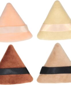 VALICLUD 4 pièces Éponge Triangle Coton pour Maquillage Lot Sangle Puff pour Fond de et Blush Outil Pratique pour Application de Maquillage