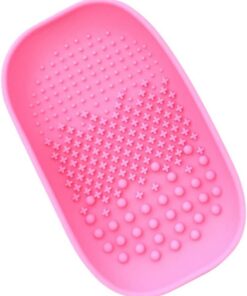 STOBAZA Plaque de Nettoyage en Silicone et Nettoie Efficacement Poils pour Pinceaux de Maquillage Facile à et Nettoie Efficacement Poils Couleur Aléatoire Accessoire
