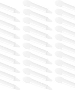 STOBAZA Pinceaux à Lèvres en Silicone Blanc Applicateurs Fins et Doux Lot de 30 Accessoires Pratiques et Réutilisables pour Maquillage Quotidien du Visage