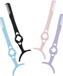 VICASKY 4 Pcs Outil Applicateur de Faux Cils Pince à Épiler pour Cils avec Peigne Design Unique Recourbeur Précis pour Maquillage Professionnel