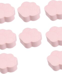 Healvian 8 Pièces Éponge à Maquillage pour Chats de Éponge Puff Douce et Pratique pour Fond de Teint Utilisation Sèche et Humide Outil de Soin Peau