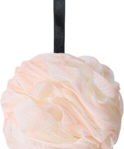 Gentle Shower Loofah, Foaming Mesh Washcloth, 4.33x4.33x4.33 Inches Large Bath Sponge with Soft, Sturdy Material, Body Scrubber with Plush Design, Bath Accessory for Women and Men