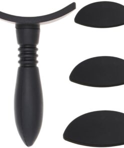 Tampon à Paupières en Silicone Noir 1 Set, Applicateur Maquillage | Outil Léger et Facile à Utiliser, pour Eye Makeup, Adapté à Toutes les Occasions