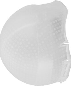 LIFKOME Bonnet réutilisable en silicone blanc avec motif étoile pour mèches et routines de soins capillaires à domicile