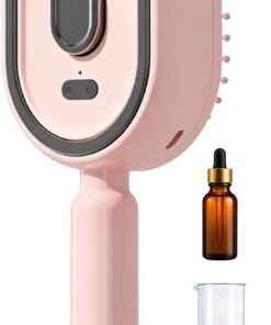 Brosse Électrique à Vapeur pour Cheveux Peigne Rechargeable Portable à | Brosse Électrique Sans Fil Anti-Frisottis avec Spray pour femme, , soin capillaire, nourrissant, nettoyant