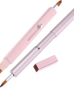 Housoutil 2 Pièces Outil De Maquillage Pinceau à Lèvres Pinceau De Maquillage Pinceau De Beauté Outils De Maculage Des Lèvres Manquer Portable Maquillage Des Lèvres Fibre Artificielle