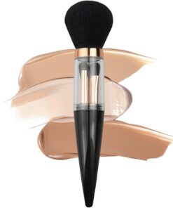 Set Pinceaux Poils Synthétiques Détachables | Coffrets & Kits Pinceaux Pour Poudre Libre Blush Bronzer Contour Highlighter Anti-Cernes Maison Bureau Dortoir Camping Fête