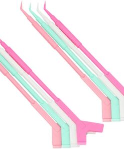 Healvian Outils de Rehaussement de Cils Professionnels Couleur Aléatoire 60 Pièces Brosse Y Longue en Plastique Faciles à Utiliser pour Greffe de Cils