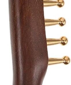 BESTonZON Peigne Large En Bois Naturel De Santal Avec Dents En Cuivre Pour Massage Cuir Chevelu Ergonomique Outil À Gratter Fait Main Pour Soins Capillaires Femme Homme Couleur Aléatoire
