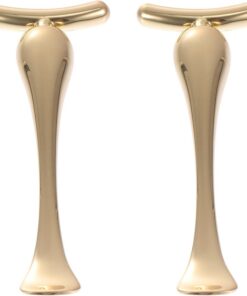 ULTECHNOVO 2 pièces Outil de Massage pour Contour des Yeux Alliage de Zinc Bâtonnet Double Usage pour Crème et Émulsion Compact et Accessoire Soin Visage Femme Anti-rides