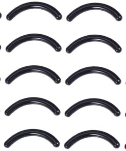 Recharge pour Recourbe-cils en Caoutchouc Noir, Lot de 100 Pièces | Bande de Rechange à Forte Élasticité, Ajustement Précis, Accessoire pour Outils de Maquillage