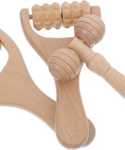 VALICLUD 3pièces Outils De Massage Visage Bois Roller De Massage Réutilisable Pour Soins Peau Outil Portable De Beauté Pour Cou Visage