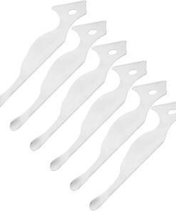 6 Pièces Spatule en Acier Inoxydable Argenté pour Maquillage avec Plaque de Mélange, Outil sans Couture pour Fond de Teint, pour Application et Mélange de Cosmétiques
