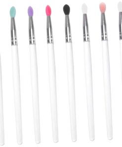 Applicateurs de Fard à Paupières en Silicone, Doux Peau Lot de 10 Glissent Uniformément, pour Femmes, Performances et Fêtes