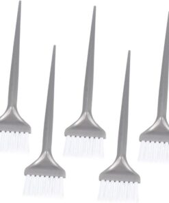 Applicateur de Coloration Capillaire à Poils Souples en Plastique 5 Pièces | Usage Salon Professionnel et Atelier, Application de Teinture et Soin Capillaire à L’huile, Lot de 5