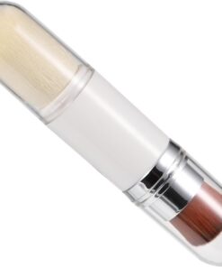 Healeved Pinceau Télescopique pour Blush Pinceau Maquillage Double Tête Outil Cosmétique pour Poudre et Estompage
