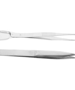 Pinces à Épiler pour Bijoux en Acier Inoxydable, 2 Pièces | Argenté, Usage Laboratoire et Cosmétique, Design Ergonomique Multifonction pour Accessoires de Création