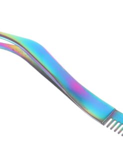 STOBAZA Pince à Épiler à Cils en Acier Inoxydable Peigne Applicateur pour Extensions de Cils Outil Professionnel Élégant et Précis pour Usage
