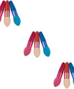 Healeved 9 Pièces Se maquiller makeup brushes makeup sponge puff pack mélangeur sur de maquillage éponges de fond de teint aux cosmétique Outils de pinceaux de maquillage