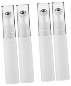 Healeved 6 Pièces Crème Pour Les Yeux Rouleau Flacon De Crème Pour Les Yeux à Roulettes Bouteille De Pour Les Vide Outil Applicateur De Contour Des Blanche