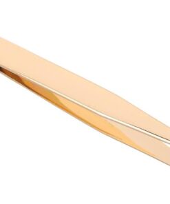 STOBAZA Pince à Épiler Séparatrice de Cils en Métal Doré, Outil de Précision pour Extensions de Cils, Pince Légère et Antidérapante, pour Pose Professionnelle et Usage Quotidien