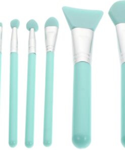 Artibetter Ensemble de 7 Pinceaux en Plastique pour Masque Facial et Maquillage, Brosse Visage Douce et Respectueuse Peau, Accessoires Cosmétiques Pratiques pour Adolescentes
