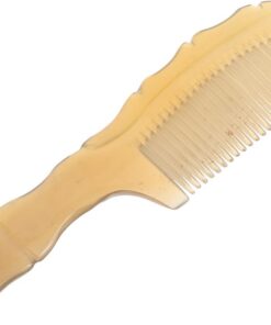 Healeved Peigne à Cheveux en Corne de Bœuf Naturelle, Antistatique, Taille Moyenne pour Femmes, Démêlage Doux et Massage du Cuir Chevelu, Usage Domestique, Soin Capillaire Quotidien,
