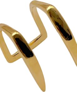 Pince à lèvres en forme de dent de serpent en cuivre - Design hip-hop - Accessoires de bijoux pour tenues de déclaration, déni de piercing à lèvres