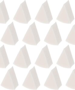 OUNONA Éponges à Maquillage en Latex Lot de 2, Forme Triangulaire, Double Usage Humide et Sec, Accessoires pour Fond de Teint et Base, Outils d'Application pour Maquillage du Visage