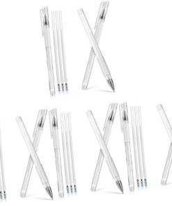 Healvian 12pièces Crayon à Sourcils Mapping Étanche Stylo De Positionnement Pour Tatouage Avec Recharges Outils De Maquillage Précis Pour Dessin Et Cartographie Des Sourcils
