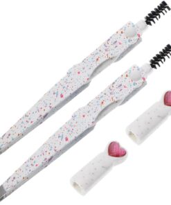 Outil de Mise des Sourcils Multifonction 2pcs Blanc | Acier Inoxydable et Plastique, Voyage et Déplacements Professionnels, pour Débutants et Professionnels